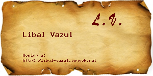 Libal Vazul névjegykártya
